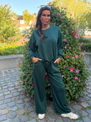 2 delig joggingset "ballon top" groen