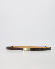 Garcia riem "croco bruin" verstelbaar