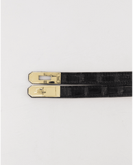 Garcia riem "croco zwart" verstelbaar