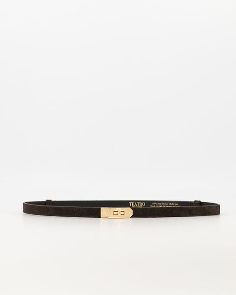 Garcia riem "suede bruin" verstelbaar