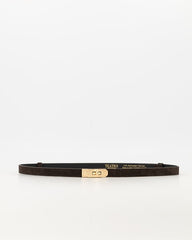 Garcia riem "suede bruin" verstelbaar